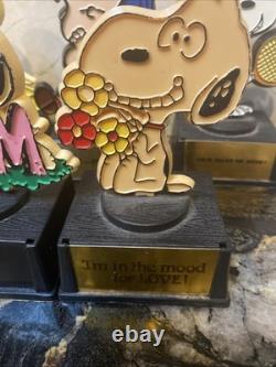 10 Vintage Snoopys & Friends Linus Charlie Brown Woodstock Aviva Trophy's