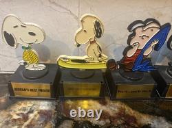 10 Vintage Snoopys & Friends Linus Charlie Brown Woodstock Aviva Trophy's 10 Vintage Snoopys & Friends Linus Charlie Brown Woodstock Aviva Trophy's