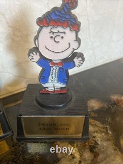 10 Vintage Snoopys & Friends Linus Charlie Brown Woodstock Aviva Trophy's