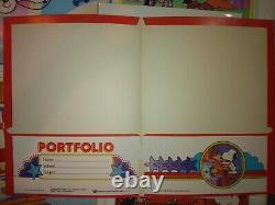(12) Vintage Peanuts Charlie Brown Snoopy 2-Pocket School Folders No Duplicates
