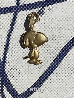 14K Yellow Gold Snoopy from Peanuts Charlie Brown Charm by Michael Anthony