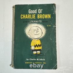 1957 Signed Schulz & Charlie Brown Sketch New Peanuts Good Ol' Charlie Brown