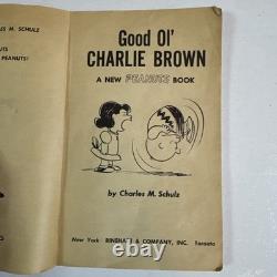 1957 Signed Schulz & Charlie Brown Sketch New Peanuts Good Ol' Charlie Brown