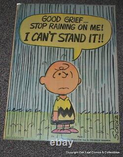 1968 Chicago Tribune Peanuts Hang Up Lot of 5 Posters of Charlie Brown Snoopy