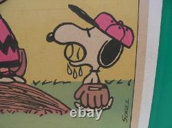 1968 PEANUTS GANG HANG-UP #5 Chicago Tribune CHARLIE BROWN & SNOOPY Poster Promo