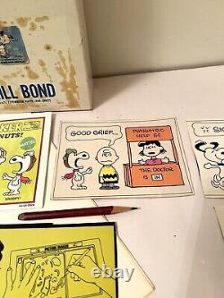 1969 Mattel PICTURE MAKER PEANUTS CHARLIE BROWN & SNOOPY Hard to Find Complete