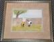 1970s/80s Production Cel Of Charlie Brown & Snoopy Coa & Peanuts Seal Framed