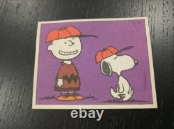 1971 Linus Figures #31 Charlie Brown e Snoopy Card NEAR MINT PERFECT RARE