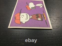 1971 Linus Figures #31 Charlie Brown e Snoopy Card NEAR MINT PERFECT RARE