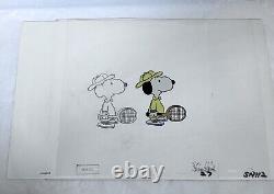 1975 Production Cel Snoopy Tennis Racket From You're A Good Sport Charlie Brown