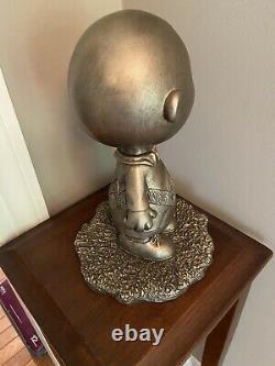 1999 Austin Sculpture Peanuts, Charlie Brown Bronze Color Day Dreamer Rare Mint