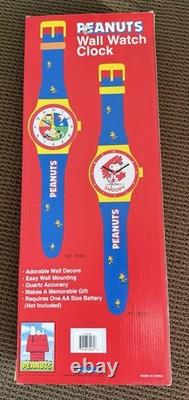 2000 Vintage Snoopy Peanuts Woodstock Charlie Brown Watch Wall Clock Approx 36