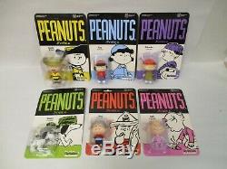 2019 Exclusive Super7 The Peanuts Wave 1 Debut Set Of 6 Charlie Brown, Snoopy