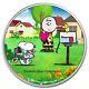 2021 Usa Peanuts Charlie Brown & Snoopy Valentines! Silver Colorized Coin