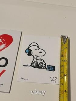 2026 Snoopy In Style NYC Limited Edition Metal Charm Keychain and 2 prints