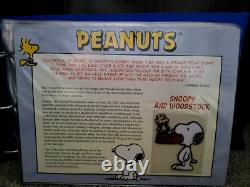 35 Peanuts Patch Collection Vintage Willabee & Ward COMPLETE in Binder