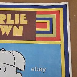 4 1969 Peanuts Baseball Posters Schulz Linus Lucy Snoopy Charlie Brown Vintage