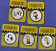 5 Peanuts Snoopy Charlie Brown Lucy Sally Woodstock 1 Oz Colorized Silver Rounds