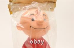 50 s Hunger Ford Charlie Brown Peanut Snoopy with Bag initial solid DEAD STOCK y