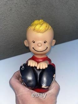 6 Peanuts Hungerford Vinyl Dolls, 1961 Lucy Pig-Pen Linus Charlie Brown Snoopy