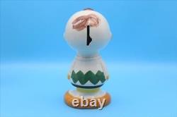 60s Determined Charlie Brown Italian Bank S Size Piggy Bank Snoopy Peanu