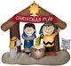 6ft Gemmy Airblown Peanut's Snoopy & Charlie Brown Christmas Play Nativity Scene