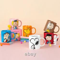 6pcs/set Peanuts Snoopy Charlie Brown Friends Ceramic Mug Cup 360ml Coffee Tea