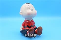 80s Schmid Charlie Brown Music Box Vintage Snoopy Peanuts Ceramic 169740971