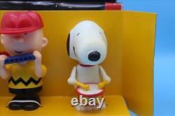 90S Peanuts Animated Wind-Up Toy Set/Charlie Brown Snoopy Vintage Mainspring