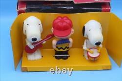 90s Peanuts Animated Wind Up Toy Set Charlie Brown Snoopy Vintage Spri