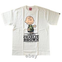 A Bathing Ape x Snoopy Charlie Brown Camo Tee T-Shirt M New
