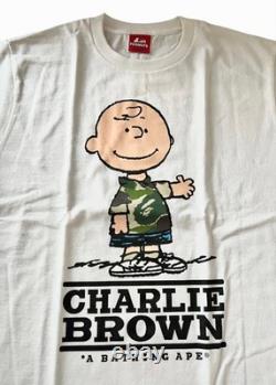 A Bathing Ape x Snoopy Charlie Brown Camo Tee T-Shirt M New