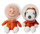 Astronaut Snoopy Charlie Brown Peanut 50th Anniversary Doll Plush H/18cm 2set