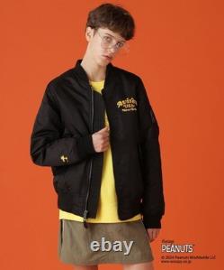 AVIREX×Peanuts MA-1 Jacket Women Snoopy Charlie Brown New with Tags