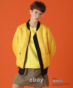 AVIREX×Peanuts MA-1 Jacket Women Snoopy Charlie Brown New with Tags