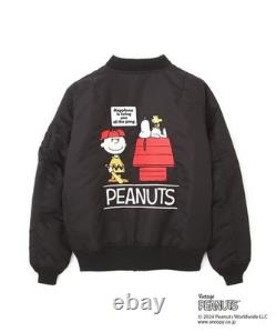 AVIREX×Peanuts MA-1 Jacket Women Snoopy Charlie Brown New with Tags
