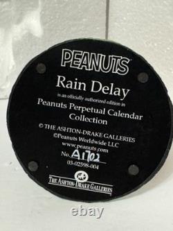Ashton Drake Peanuts Snoopy April Figurine #4 Rain Delay Charlie Brown A1702