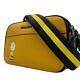 Auth Coach Shoulder Bag Yellow Leather Snoopy Collaboration Charlie Brown