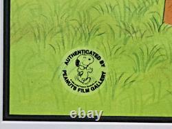 Authentic 1974 Peanuts Production Cel Snoopy It's a Mystery, Charlie Brown