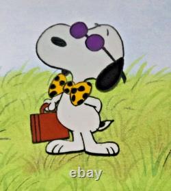 Authentic 1974 Peanuts Production Cel Snoopy It's a Mystery, Charlie Brown