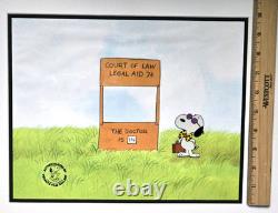 Authentic 1974 Peanuts Production Cel Snoopy It's a Mystery, Charlie Brown