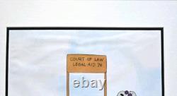 Authentic 1974 Peanuts Production Cel Snoopy It's a Mystery, Charlie Brown