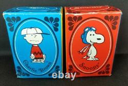 Avon Vintage Snoopy Charlie Brown Mug Set