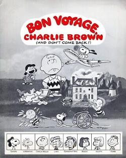 BON VOYAGE, CHARLIE BROWN 1980 PRESS KIT PHOTOS BIO WithFOLDER-SNOOPY-PEANUTS