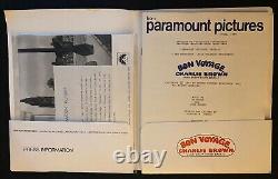 BON VOYAGE, CHARLIE BROWN 1980 PRESS KIT PHOTOS BIO WithFOLDER-SNOOPY-PEANUTS