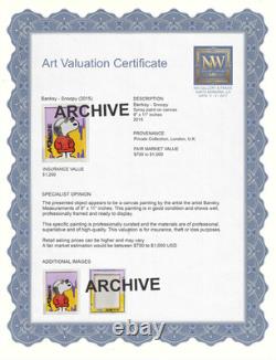 Banksy Graffiti Art Snoopy Peanuts Charlie Brown 9x11 Painting