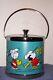 Baseball Peanuts Snoopy Charlie Brown & Gang Ice Bucket 1973 Very Nice With Lid