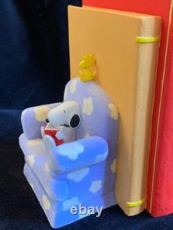 Big Lot Of Peanuts Snoopy Figurine Books Book Ends DVD Puzzles Cards Collection