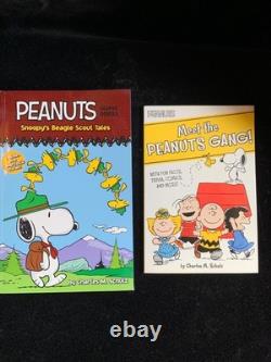 Big Lot Of Peanuts Snoopy Figurine Books Book Ends DVD Puzzles Cards Collection