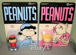 CHARLIE BROWN LUCY LINUS SHROEDER SALLY SNOOPY ReAction Super7 Peanuts 3 Funko